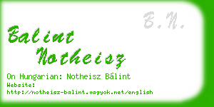balint notheisz business card